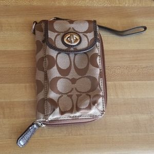 Coach Fabric Wristlet NWOT